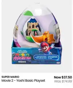 Myer SUPER MARIO Movie 2 - Yoshi Basic Playset offer
