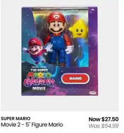 Myer SUPER MARIO Movie 2 - 5" Figure Mario offer