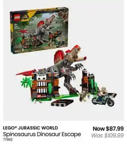 Myer LEGO JURASSIC WORLD Spinosaurus Dinosaur Escape offer