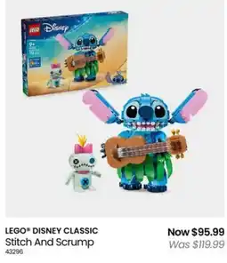Myer LEGO DISNEY CLASSIC Stitch And Scrump offer