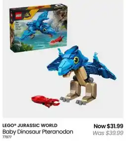 Myer LEGO JURASSIC WORLD Baby Dinosaur Pteranodon offer