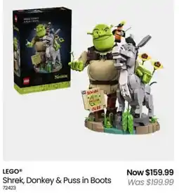 Myer LEGO Shrek, Donkey & Puss in Boots offer