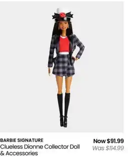 Myer BARBIE SIGNATURE Clueless Dionne Collector Doll & Accessories offer