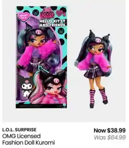 Myer L.O.L. SURPRISE OMG Licensed Fashion Doll Kuromi offer
