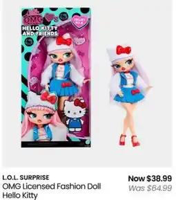 Myer L.O.L. SURPRISE OMG Licensed Fashion Doll Hello Kitty offer