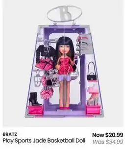 Myer BRATZ Play Sports Jade Basketball Doll offer