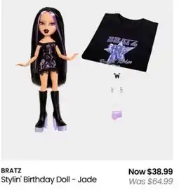 Myer BRATZ Stylin' Birthday Doll - Jade offer