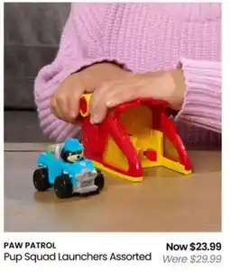 Myer PAW PATROL Pup Squad Launchers Assorted offer