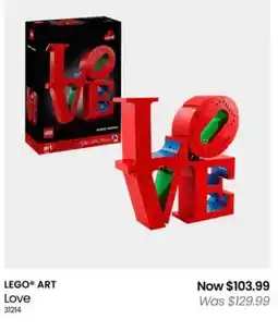 Myer LEGO ART Love offer