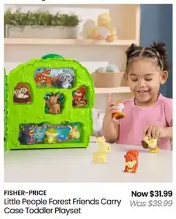 Myer FISHER-PRICE Little People Forest Friends Carry Case Toddler Playset offer