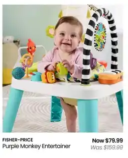 Myer FISHER-PRICE Purple Monkey Entertainer offer
