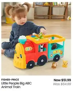Myer FISHER-PRICE Little People Big ABC Animal Train offer