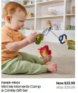 Myer FISHER-PRICE Mini Me Moments Camp & Crinkle Gift Set offer