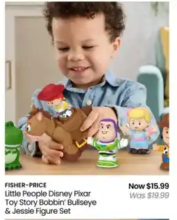 Myer FISHER-PRICE Little People Disney Pixar Toy Story Bobbin' Bullseye & Jessie Figure Set offer