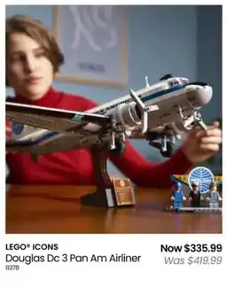 Myer LEGO ICONS Douglas Dc 3 Pan Am Airliner offer