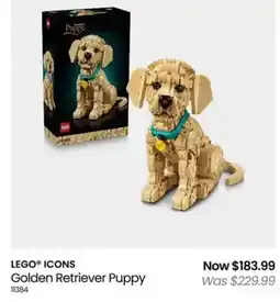 Myer LEGO ICONS Golden Retriever Puppy offer