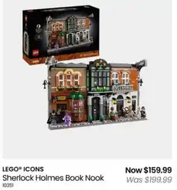Myer LEGO ICONS Sherlock Holmes Book Nook offer