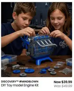 Myer DISCOVERY #MINDBLOWN DIY Toy model Engine Kit offer