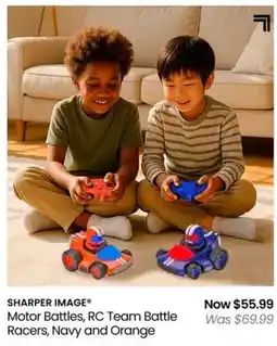 Myer SHARPER IMAGE Motor Battles, RC Team Battle Racers, Navy and Orange offer