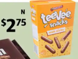 ALDI Arnott's TeeVee Snacks Malt Sticks offer