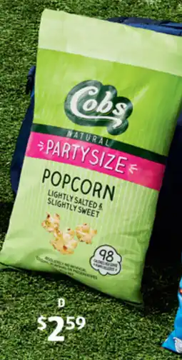 ALDI Cobs Sweet & Salty Party Size Popcorn offer