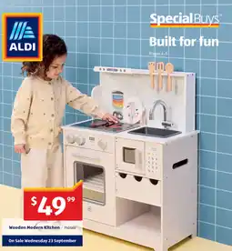 ALDI Wooden Modern Kitchen offer
