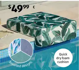 ALDI Quick dry foam cushion offer