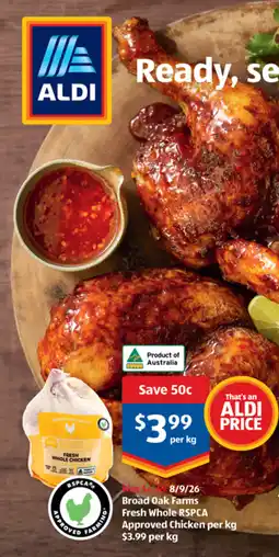 ALDI Fresh Whole Chicken Broad Oak Farms offer