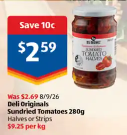 ALDI Deli Originals Sundried Tomatoes offer