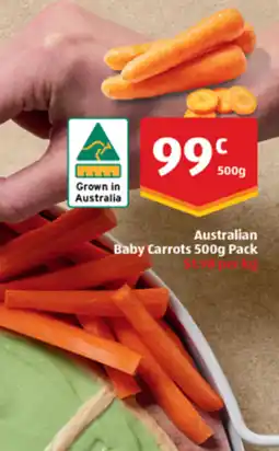 ALDI Australian Baby Carrots offer
