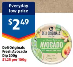 ALDI Deli Originals Fresh Avocado Dip offer