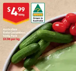 ALDI Australian Baby Cucumbers offer