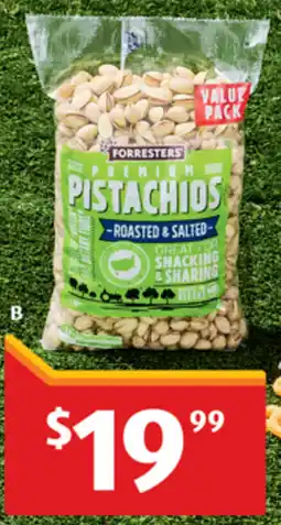 ALDI Forresters Roasted & Salted Pistachios offer