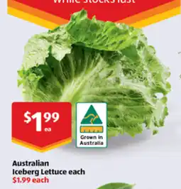 ALDI Australian Iceberg Lettuce offer