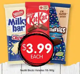 Spudshed Nestlé Blocks Varieties offer