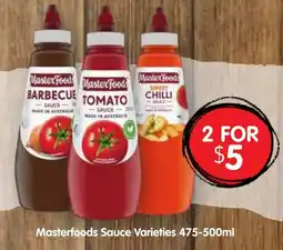 Spudshed Masterfoods Sauce Varieties offer