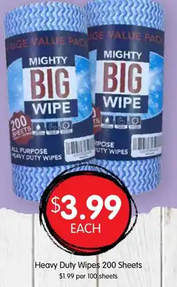 Spudshed Mighty Big Wipe Heavy Duty Wipes offer