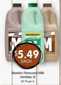 Spudshed Masters Flavoured Milk Varieties offer
