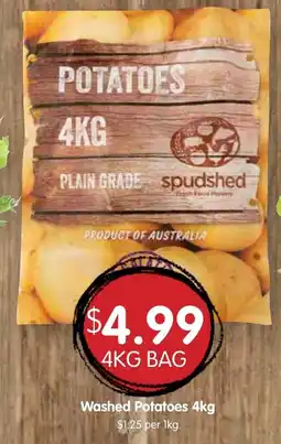 Spudshed Washed Potatoes 4kg offer