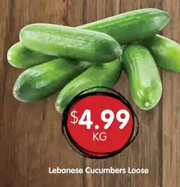 Spudshed Lebanese Cucumbers Loose offer