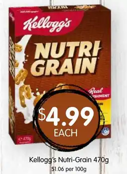 Spudshed Kellogg's Nutri-Grain offer