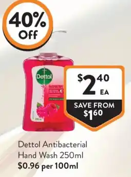Foodworks Dettol Antibacterial Hand Wash offer