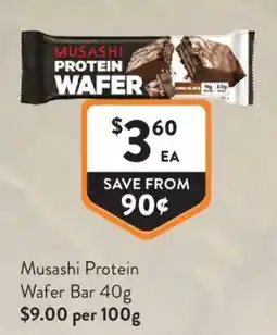 Foodworks Musashi Protein Wafer Bar offer
