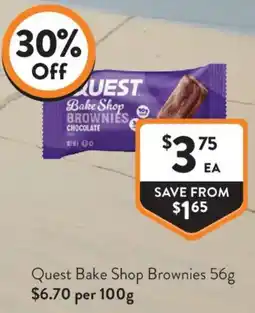 Foodworks Quest Bake Shop Brownies offer