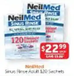 WHOLELIFE NeilMed Sinus Rinse Adult 120 Sachets offer