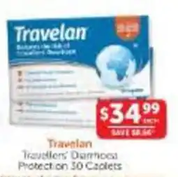 WHOLELIFE Travelan Travellers' Diarrhoea Protection 30 Caplets offer