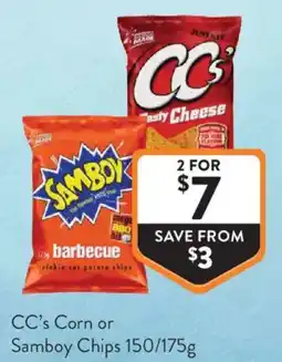 Foodworks CC's Corn or Samboy Chips offer