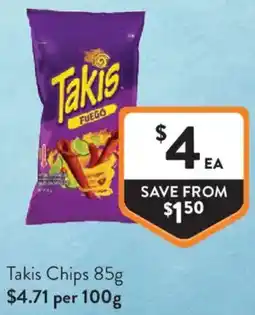 Foodworks Takis Chips offer
