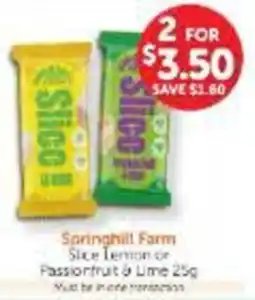 WHOLELIFE Springhill Farm Slice Lemon de Passionfruit & Lime offer