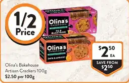 Foodworks Olinas Bakehouse Artisan Crackers offer